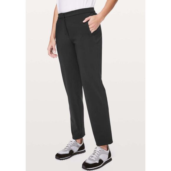 Lululemon On The Move Pant Lightweight Black Ankle Stretch Women's 2 - Picture 1 of 13